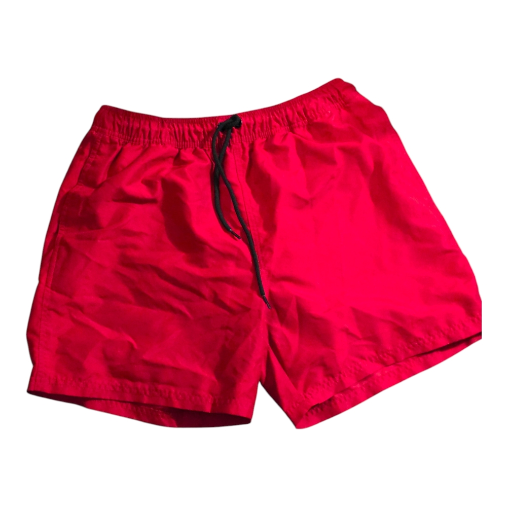 Tesla Red Mesh Lined Shorts